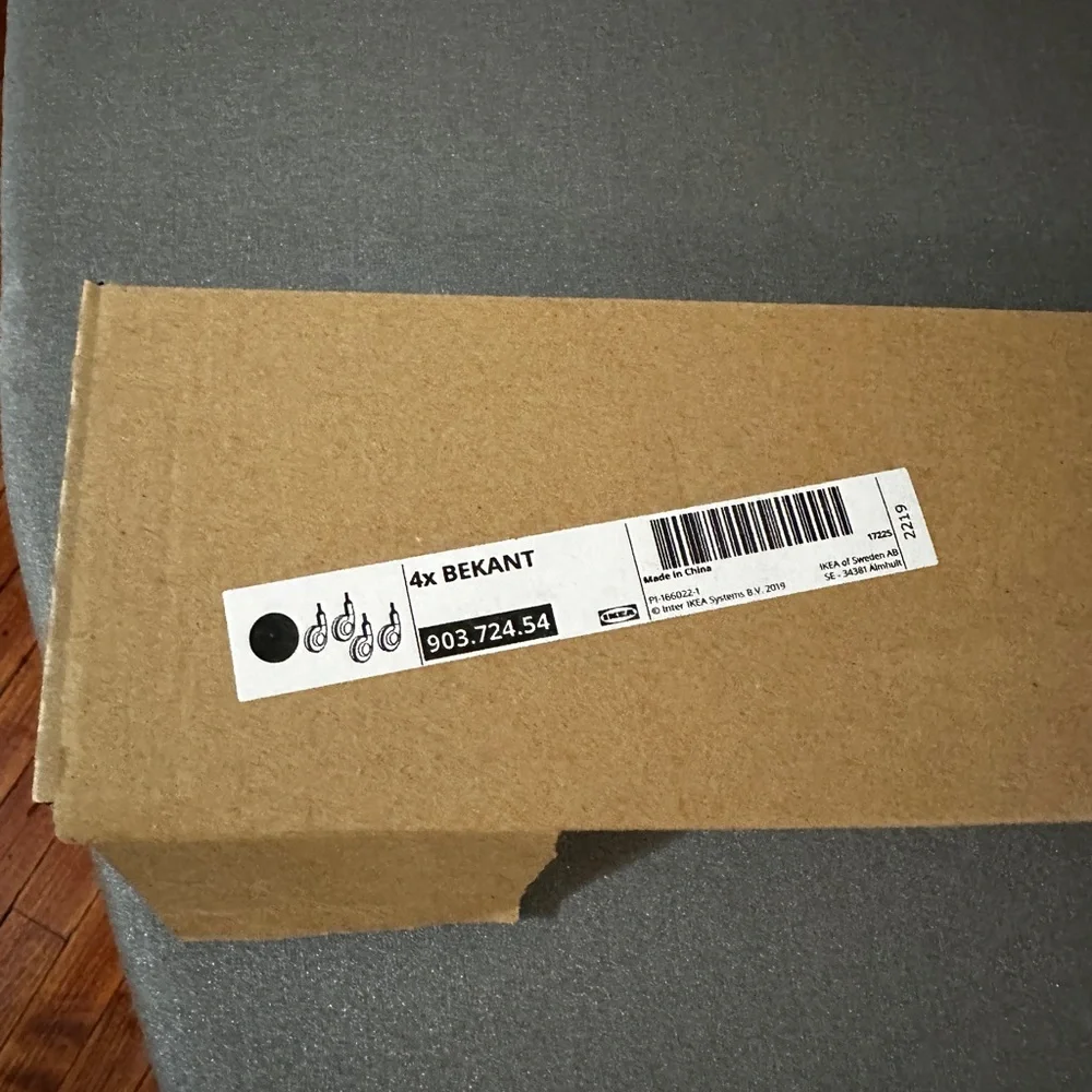 Black IKEA set of casters